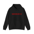 Hoodie — 'BLOOD AND GUTS 2.0' Red Text Minimal Graphic Pullover
